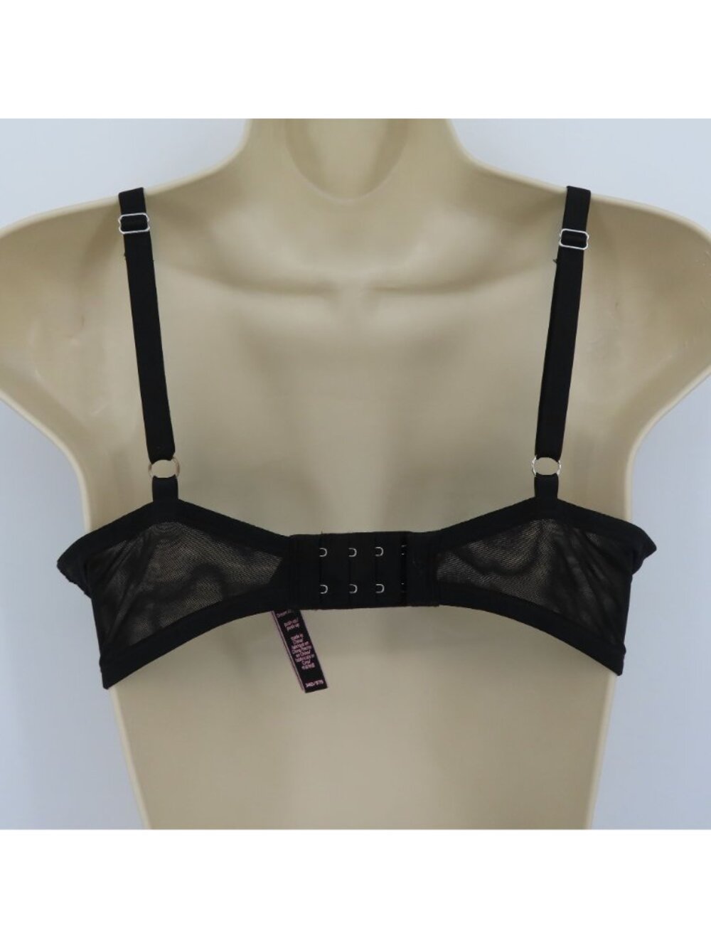 Victorias Secret 34D Dream Angels Push Up Bra Black Flower Lace Underwire Padded - Picture 5 of 15